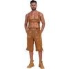 Oktoberfest Men’s Yellow Embroidered Lederhosen