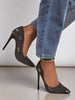 Ainara | modische Stiletto-Pumps im Denim-Chic