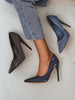 Ainara | modische Stiletto-Pumps im Denim-Chic