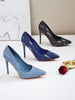 Ainara | modische Stiletto-Pumps im Denim-Chic