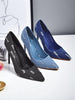 Ainara | modische Stiletto-Pumps im Denim-Chic