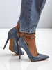 Ainara | modische Stiletto-Pumps im Denim-Chic