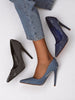 Ainara | modische Stiletto-Pumps im Denim-Chic