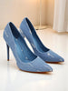 Ainara | modische Stiletto-Pumps im Denim-Chic