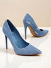 Ainara | modische Stiletto-Pumps im Denim-Chic