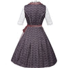 Lila besticktes Oktoberfest Dirndl-Set