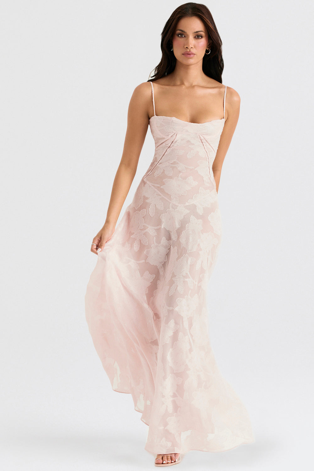 Sadie | Langes ärmelloses Kleid mit klassischem Design