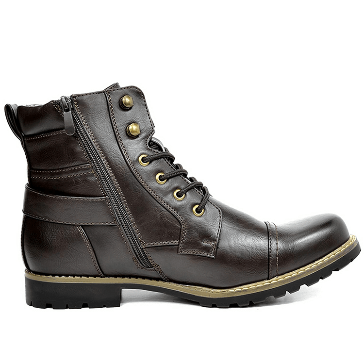 Jaxon | Braune Kampfstiefel für Männer