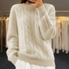 Flora™ | Flauschiger Strickpullover - Sweaters - Beige / S