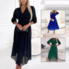 Seraphine | Feminines Chiffonkleid mit V-Ausschnitt