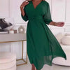 Seraphine | Feminines Chiffonkleid mit V-Ausschnitt