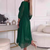 Seraphine | Feminines Chiffonkleid mit V-Ausschnitt