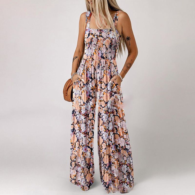 Deane | Klassischer geblümter Damen-Jumpsuit