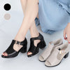 Uschi | Stilvolle Sandalen mit Metallschnalle und Dickem Absatz