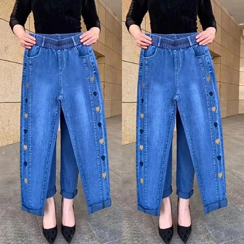Lisana | Elastische Herzstick-Jeans