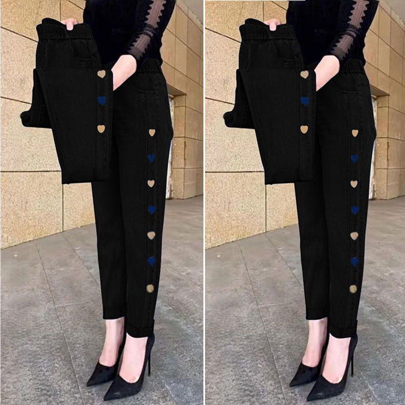 Lisana | Elastische Herzstick-Jeans