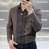 Napoleon | Modernes Businesshemd mit Patchwork-Design