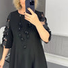 Agnes | Elegantes Plus-Size Kleid mit Tupfenmuster