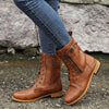 Yuhla | Orthopädische Rundzehen-Lederstiefel