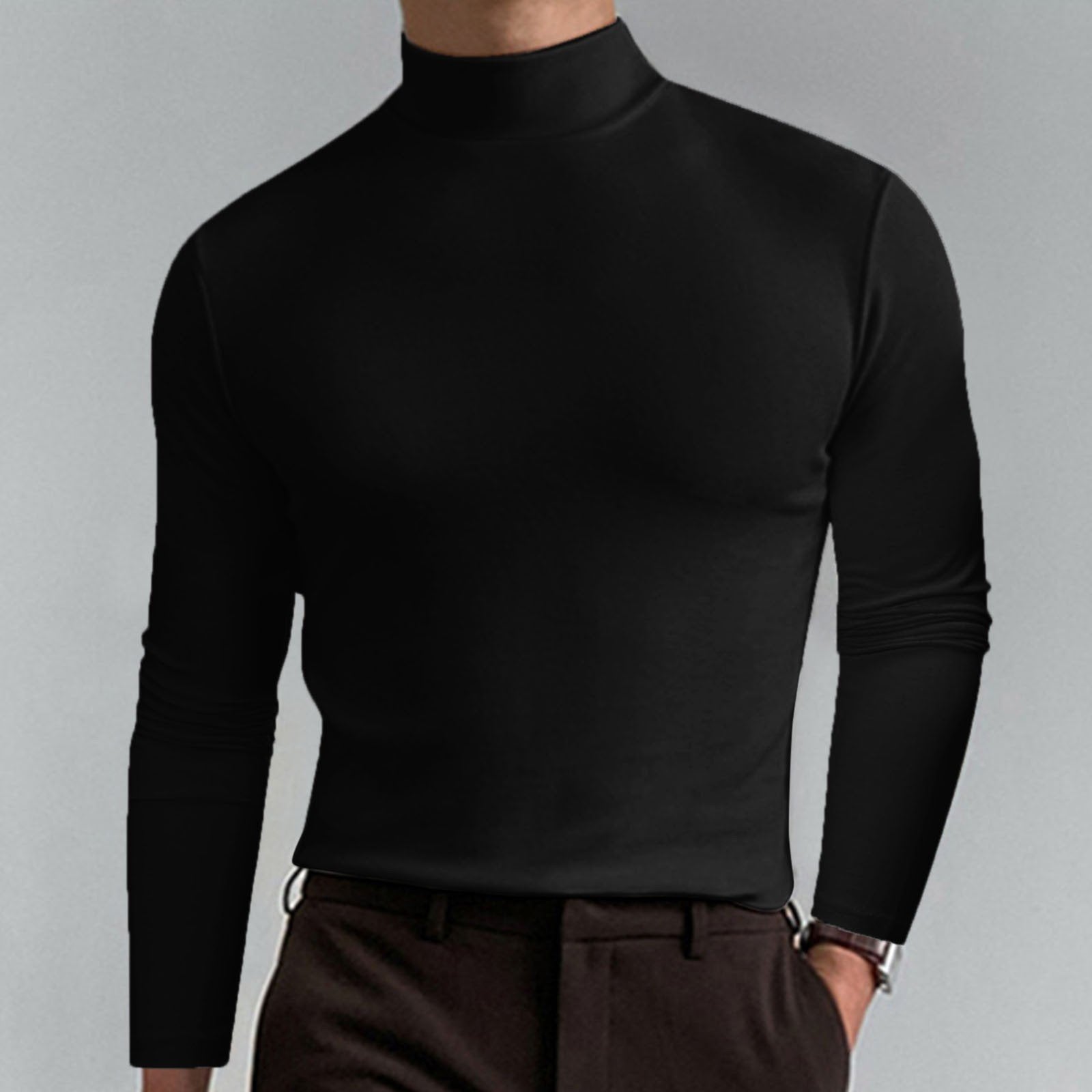 Kevin™ | Figurbetontes Langarm-T-Shirt für Herren