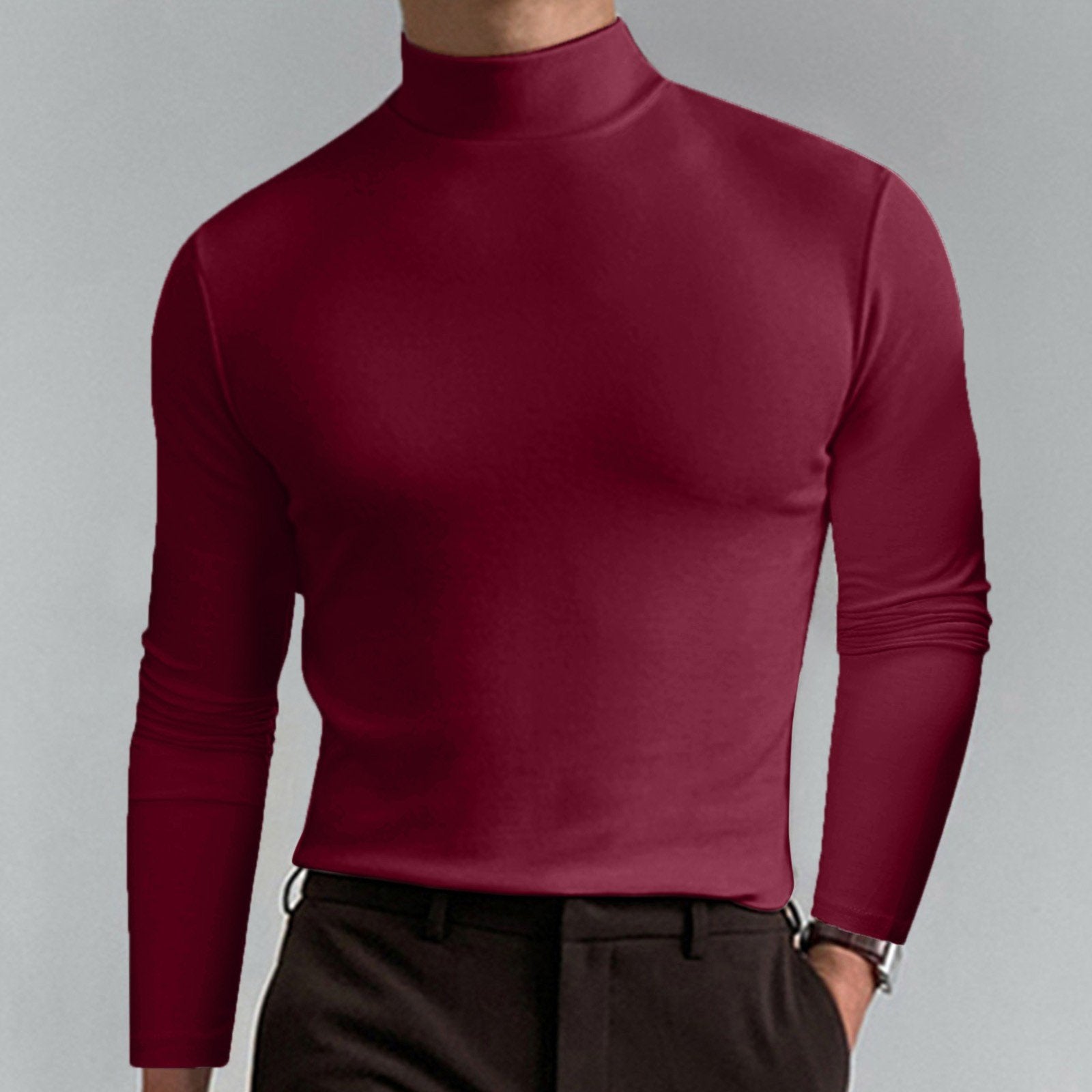 Kevin™ | Figurbetontes Langarm-T-Shirt für Herren