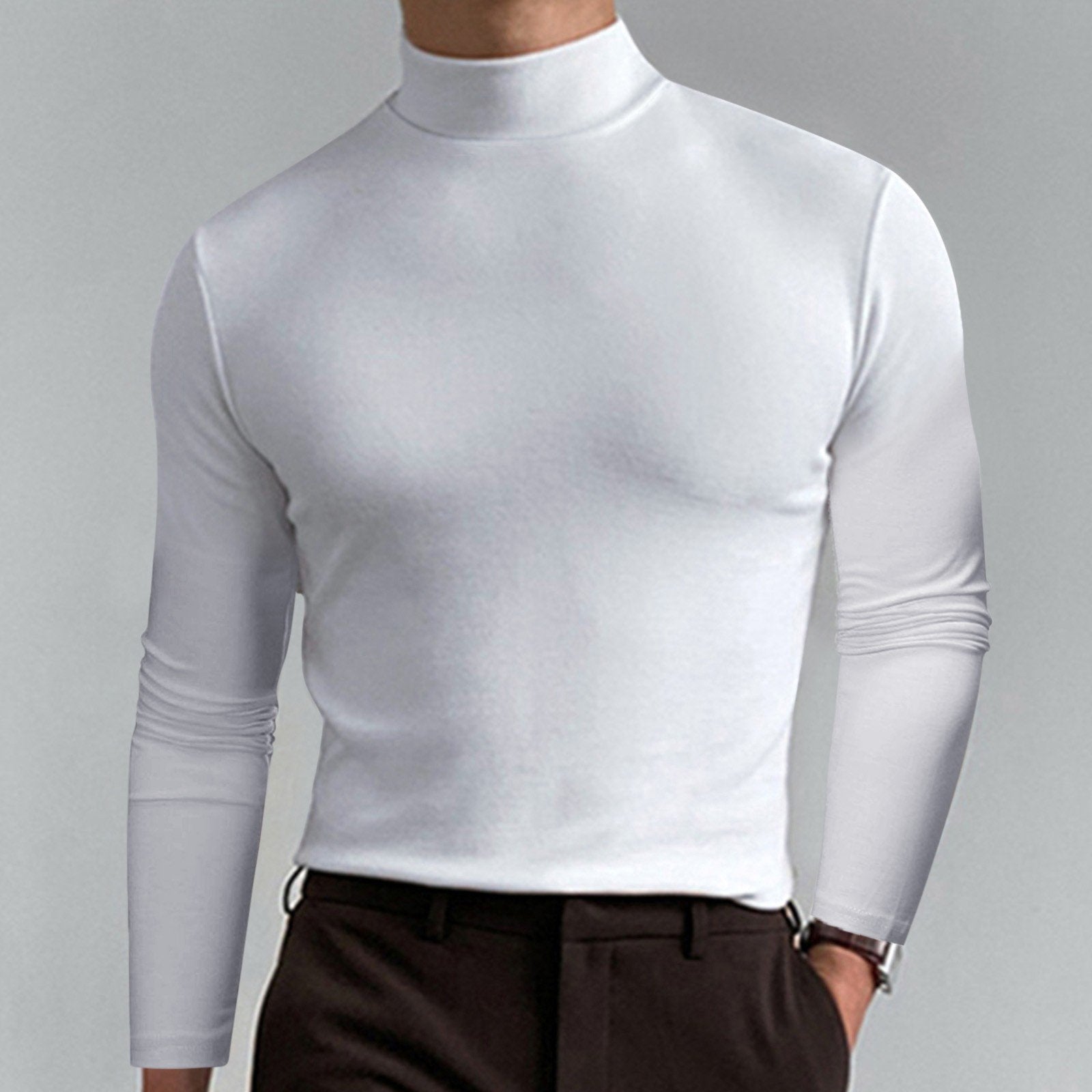 Kevin™ | Figurbetontes Langarm-T-Shirt für Herren