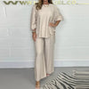 Charity | Lässiges Set aus Top und Hose mit weitem Schnitt