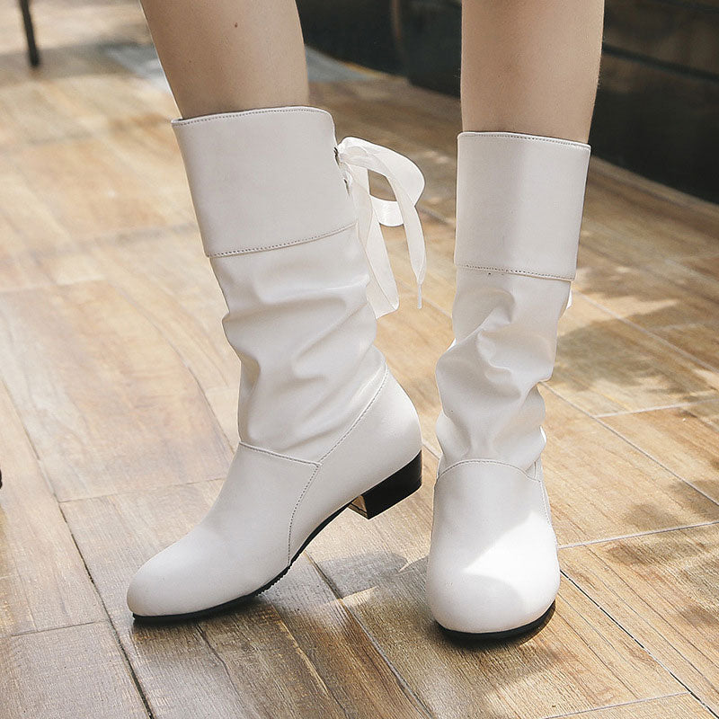 Denise | Stylische Schnürstiefel mit Blockabsatz