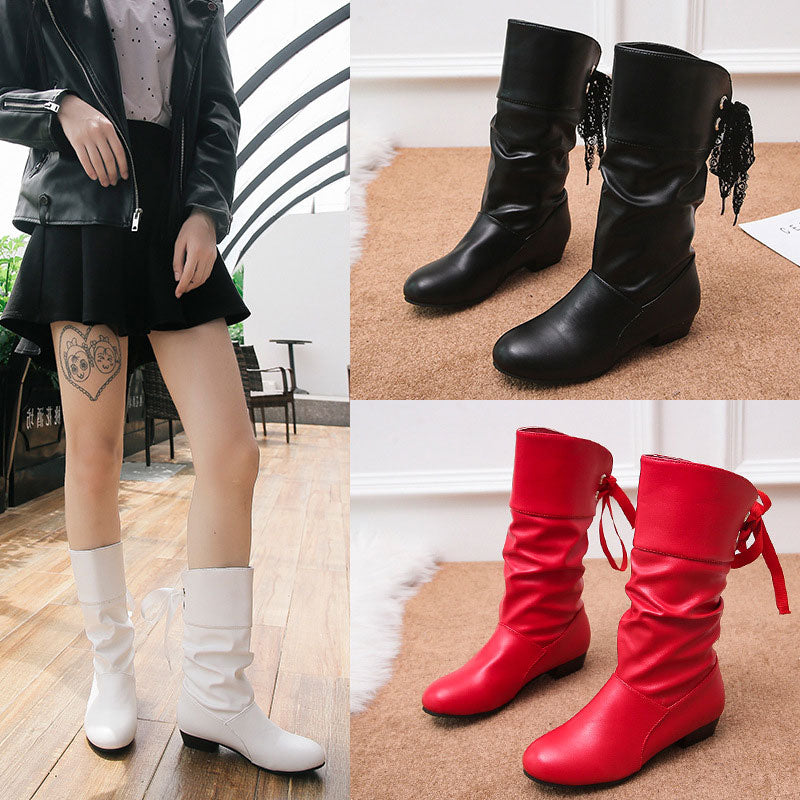 Denise | Stylische Schnürstiefel mit Blockabsatz