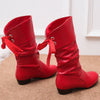 Denise | Stylische Schnürstiefel mit Blockabsatz