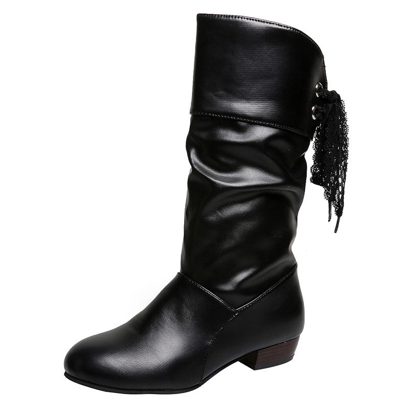 Denise | Stylische Schnürstiefel mit Blockabsatz