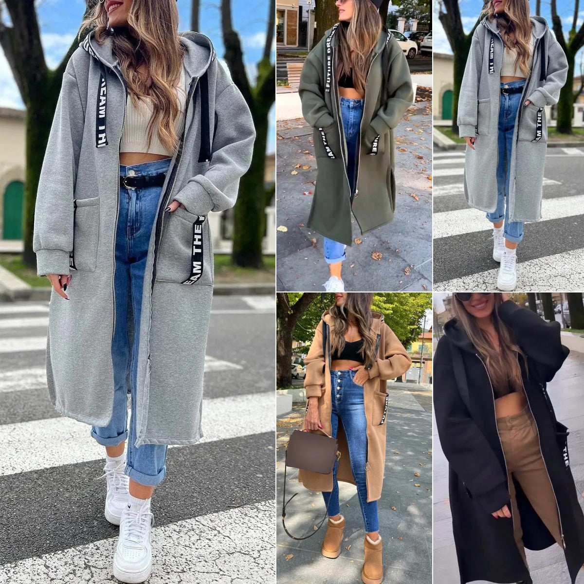 Noelia | Stylischer Kapuzenpullover in Langform