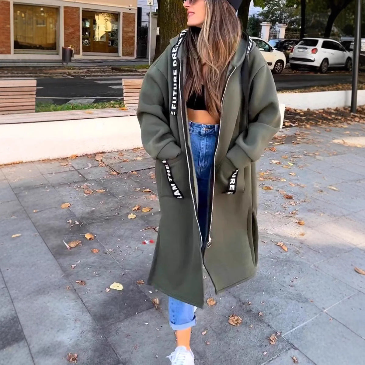 Noelia | Stylischer Kapuzenpullover in Langform