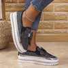 Keesha | Strass Bow Sneakers