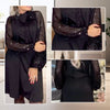 Zoila | Pailletten-Krawattenkleid
