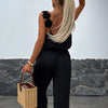 Krista | Ärmelloser Weitbein-Jumpsuit