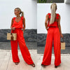 Krista | Ärmelloser Weitbein-Jumpsuit