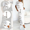 Lyca | Lässiges Damen-Set mit Blumen-T-Shirt und Bustier-Rock