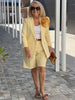 Carolin | Luftiges Set aus geblümter Jacke & Shorts