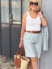 Carolin | Luftiges Set aus geblümter Jacke & Shorts