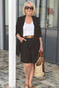 Carolin | Luftiges Set aus geblümter Jacke & Shorts