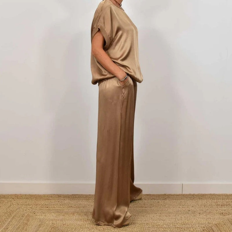 Lexi | Elegantes Seidenset - Oberteil & Unterteil