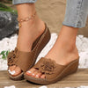 Cira | Bequeme Slipper-Sandalen mit Blumenmuster