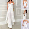 Lexi | Modisches gerafftes Kleid und Spaghettiträgerhose Set