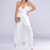 Lexi | Modisches gerafftes Kleid und Spaghettiträgerhose Set