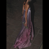 Glenda | Ombre trägerloses Plissee-Kleid
