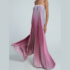 Glenda | Ombre trägerloses Plissee-Kleid