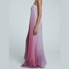 Glenda | Ombre trägerloses Plissee-Kleid