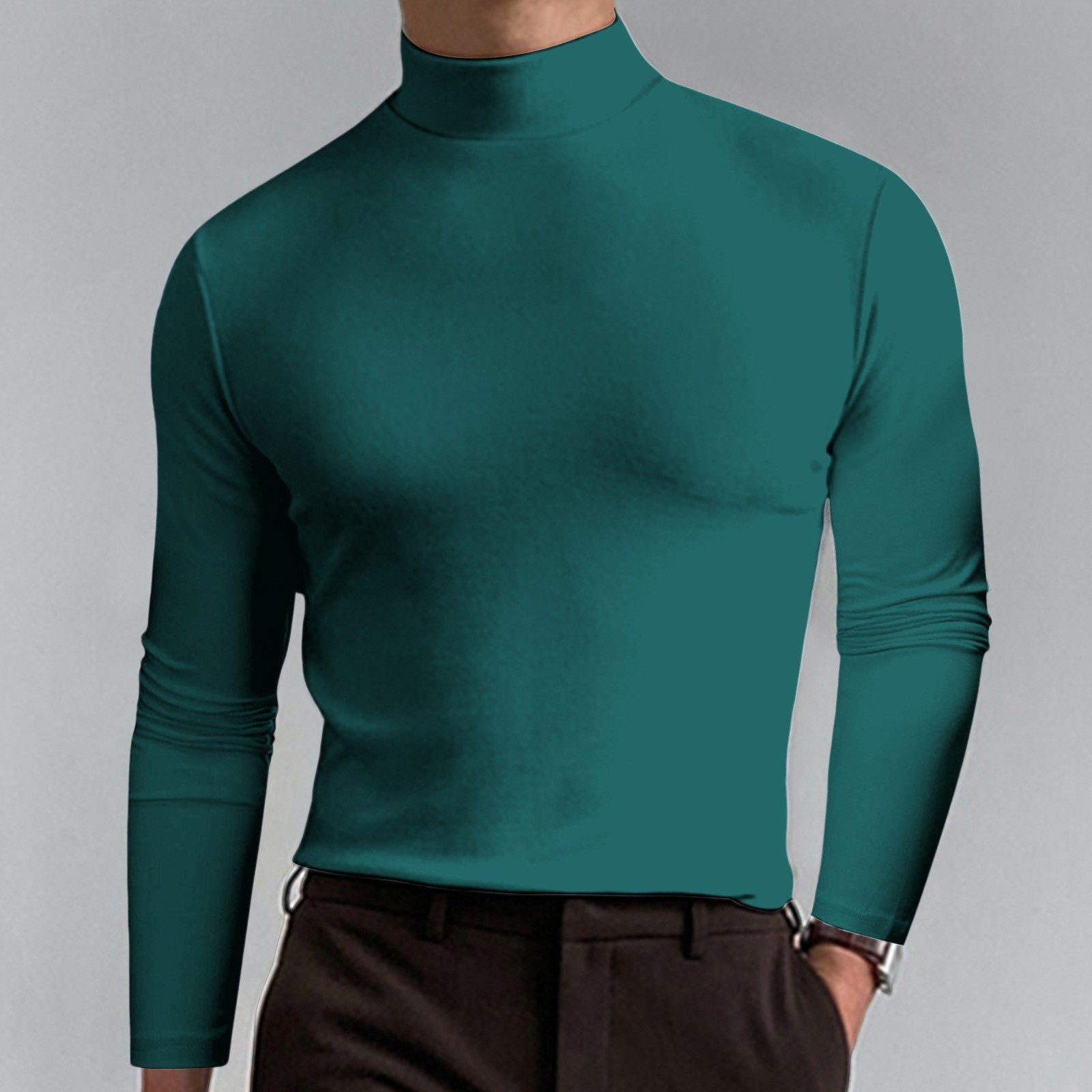 Danelo | Herren-T-Shirt mit Stehkragen