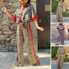 Elaina | Modisches Hemd mit Knopfleiste und weite Bein-Hose